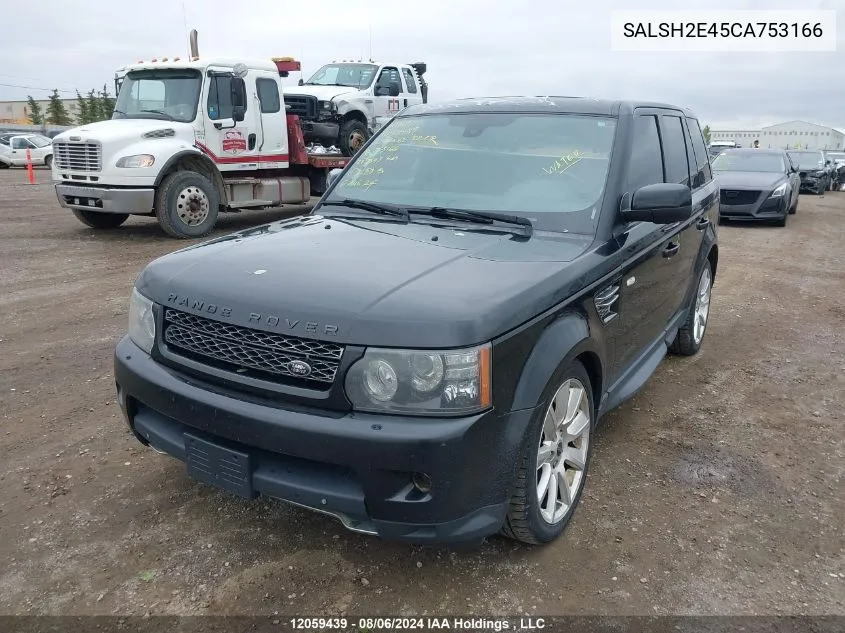 2012 Land Rover Range Rover Sport VIN: SALSH2E45CA753166 Lot: 12059439