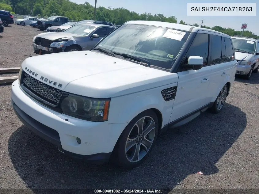 2012 Land Rover Range Rover Sport Supercharged VIN: SALSH2E44CA718263 Lot: 39481082