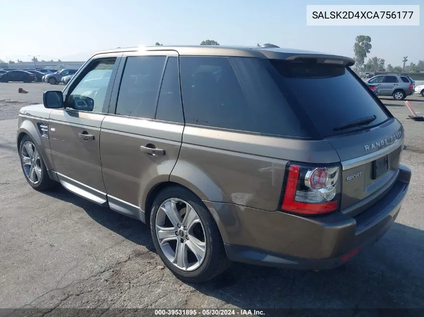 SALSK2D4XCA756177 2012 Land Rover Range Rover Sport Hse