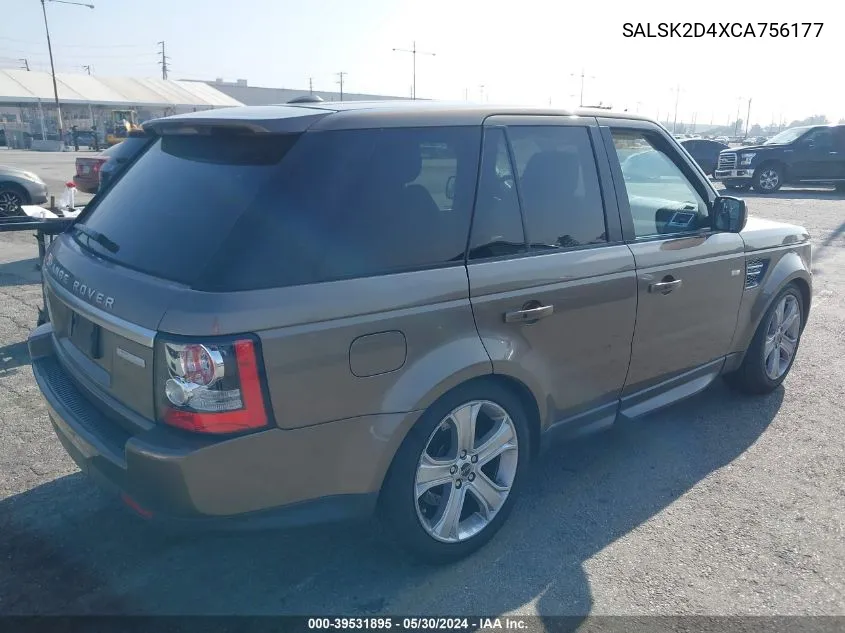 SALSK2D4XCA756177 2012 Land Rover Range Rover Sport Hse