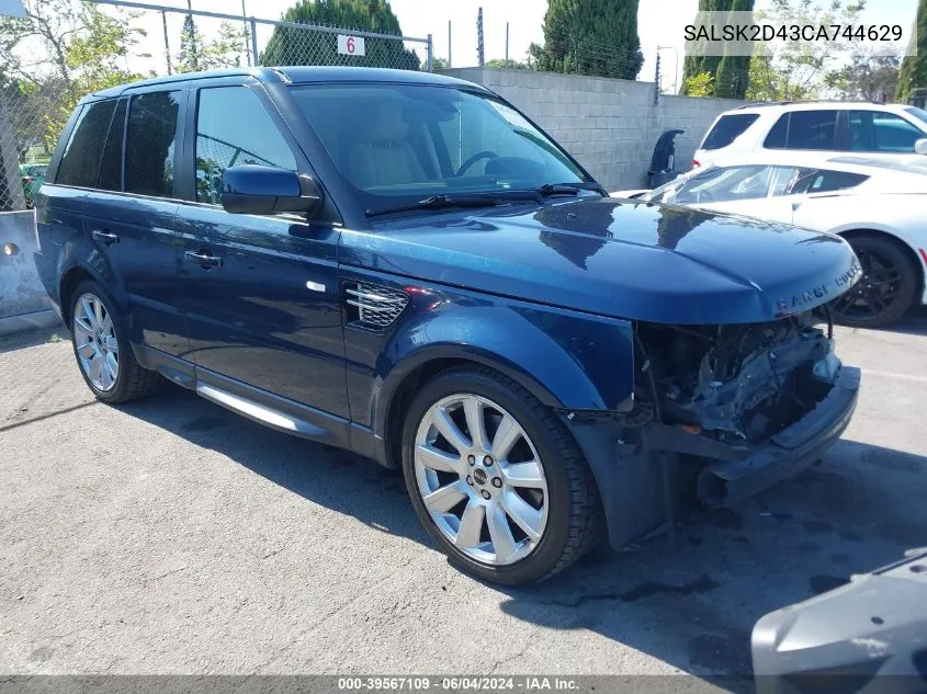 SALSK2D43CA744629 2012 Land Rover Range Rover Sport Hse