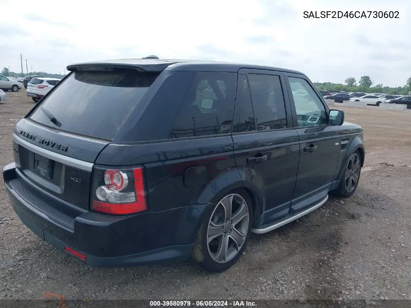 SALSF2D46CA730602 2012 Land Rover Range Rover Sport Hse