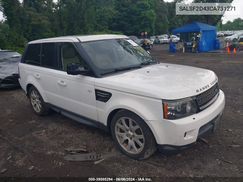 SALSF2D43CA731271 2012 Land Rover Range Rover Sport Hse