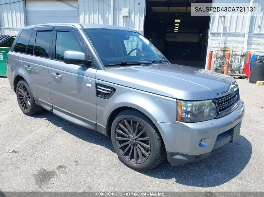 2012 Land Rover Range Rover Sport Hse VIN: SALSF2D43CA721131 Lot: 39716772