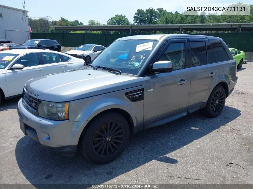 SALSF2D43CA721131 2012 Land Rover Range Rover Sport Hse