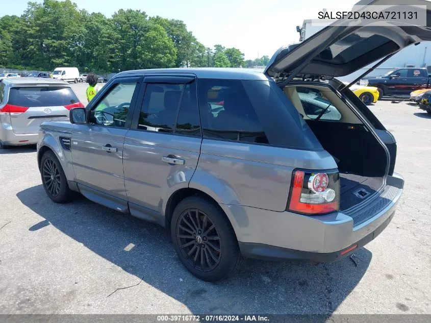 SALSF2D43CA721131 2012 Land Rover Range Rover Sport Hse