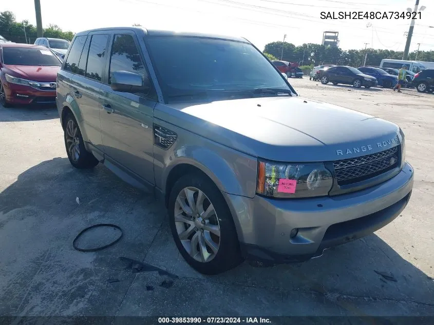 2012 Land Rover Range Rover Sport Supercharged VIN: SALSH2E48CA734921 Lot: 39853990