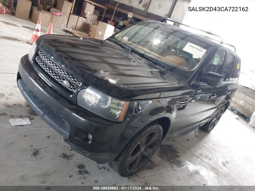 SALSK2D43CA722162 2012 Land Rover Range Rover Sport Hse