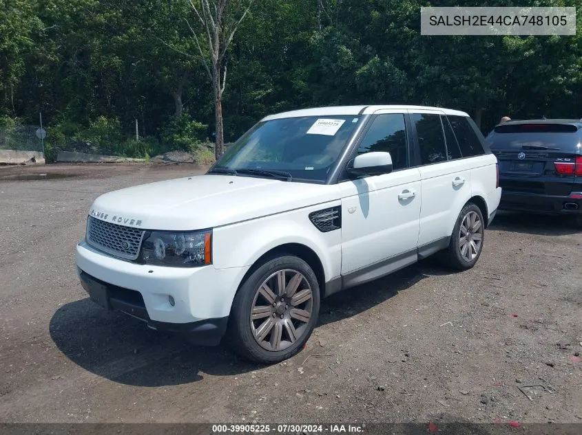 2012 Land Rover Range Rover Sport Supercharged VIN: SALSH2E44CA748105 Lot: 39905225