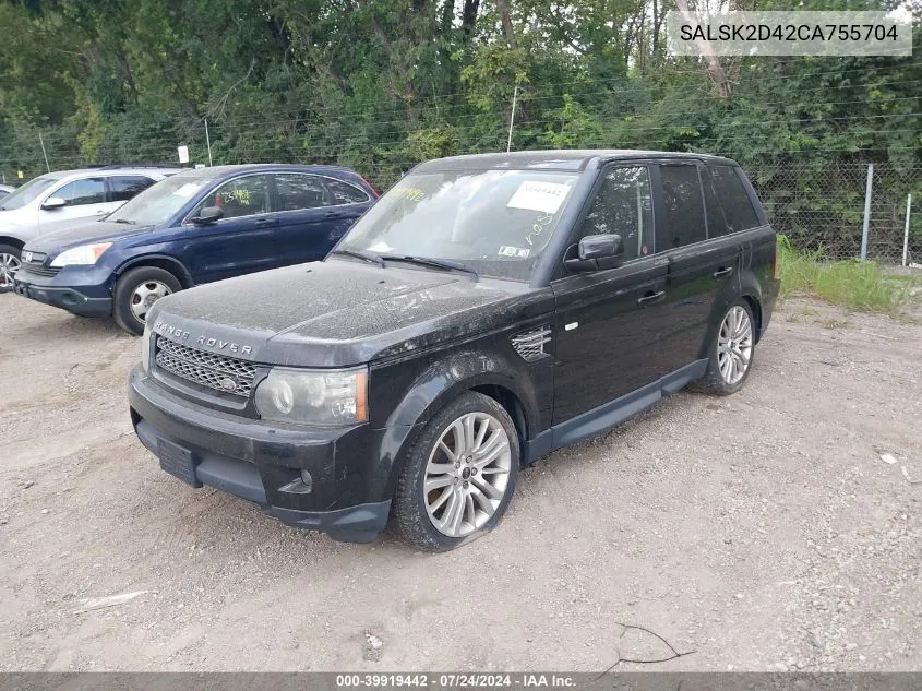 SALSK2D42CA755704 2012 Land Rover Range Rover Sport Hse