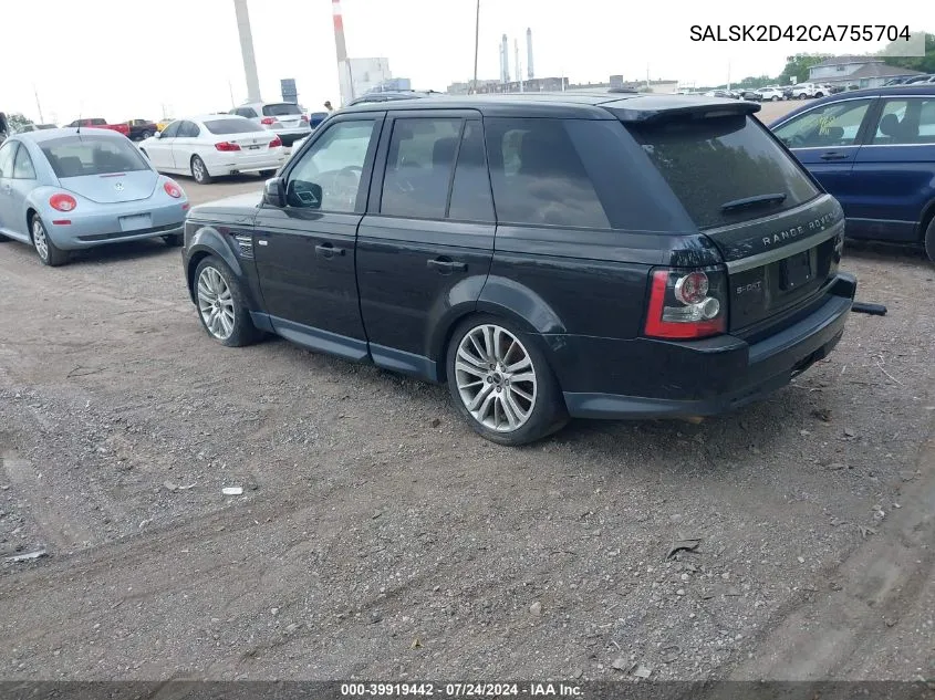 SALSK2D42CA755704 2012 Land Rover Range Rover Sport Hse