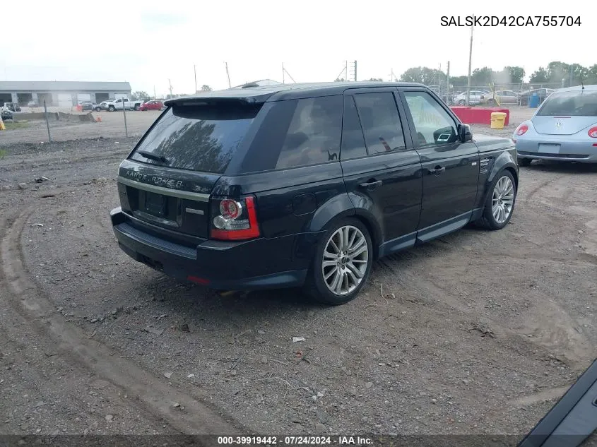 SALSK2D42CA755704 2012 Land Rover Range Rover Sport Hse