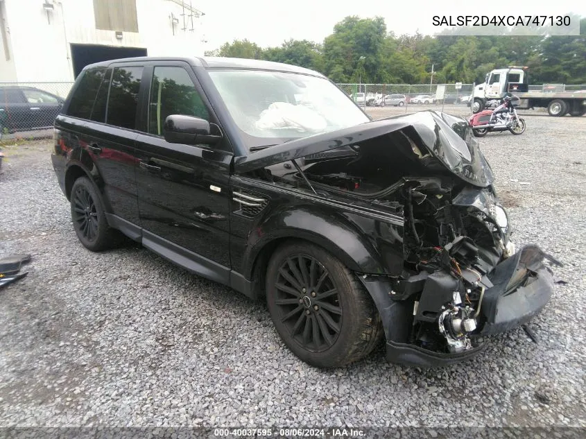 2012 Land Rover Range Rover Sport Hse VIN: SALSF2D4XCA747130 Lot: 40037595