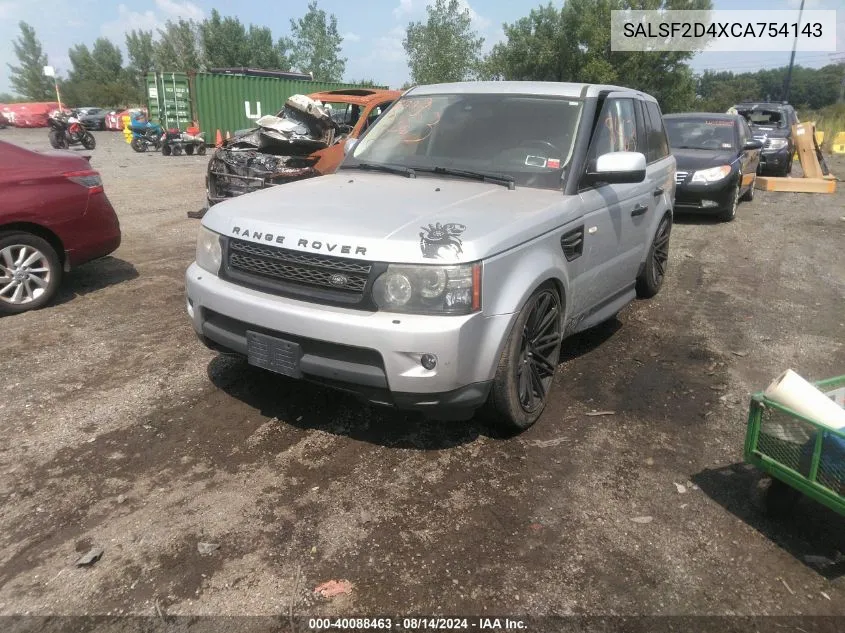 2012 Land Rover Range Rover Sport Hse VIN: SALSF2D4XCA754143 Lot: 40088463