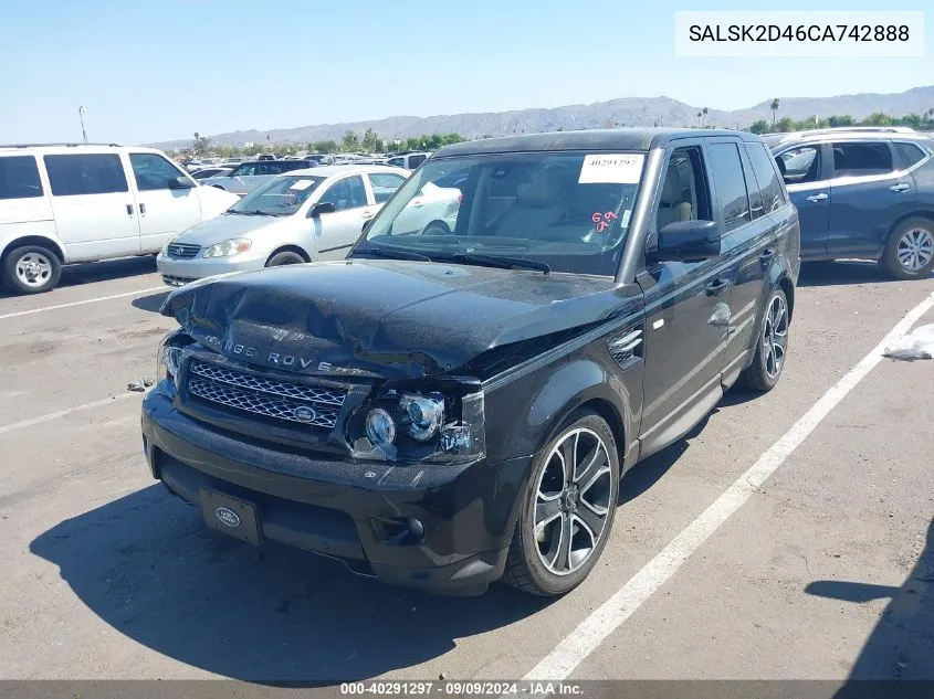 SALSK2D46CA742888 2012 Land Rover Range Rover Sport Hse