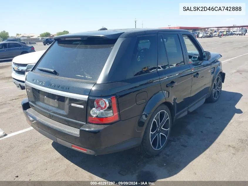 SALSK2D46CA742888 2012 Land Rover Range Rover Sport Hse