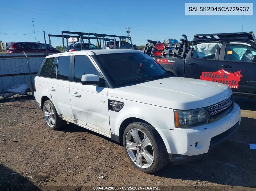 SALSK2D45CA729937 2012 Land Rover Range Rover Sport Hse