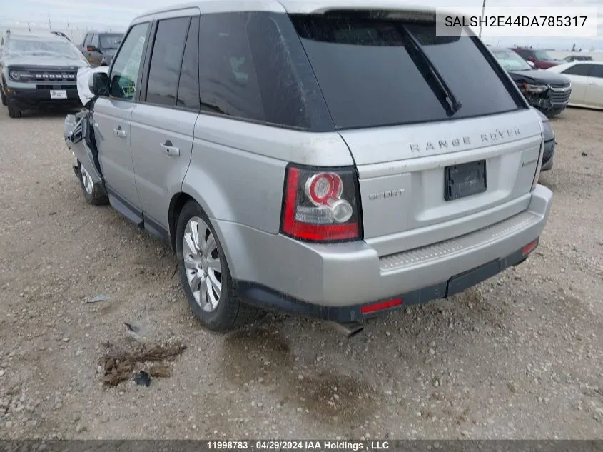 2013 Land Rover Range Rover Sport Sc VIN: SALSH2E44DA785317 Lot: 11998783