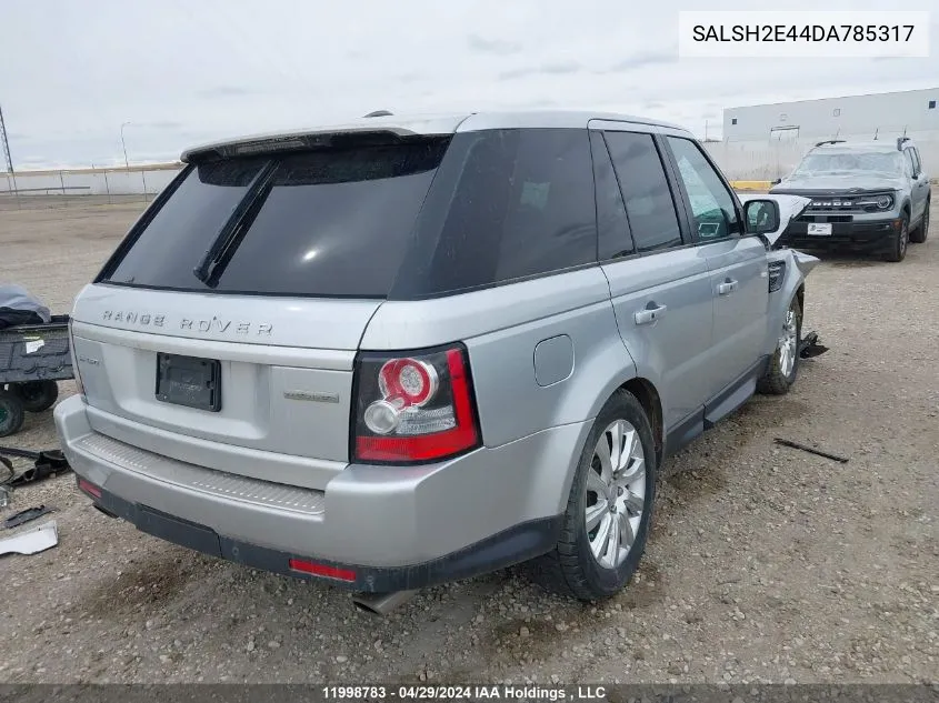 2013 Land Rover Range Rover Sport Sc VIN: SALSH2E44DA785317 Lot: 11998783