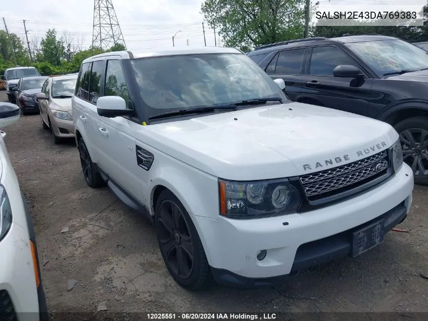 SALSH2E43DA769383 2013 Land Rover Range Rover Sport