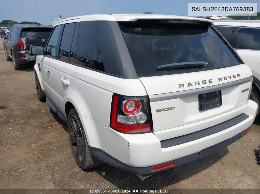 SALSH2E43DA769383 2013 Land Rover Range Rover Sport