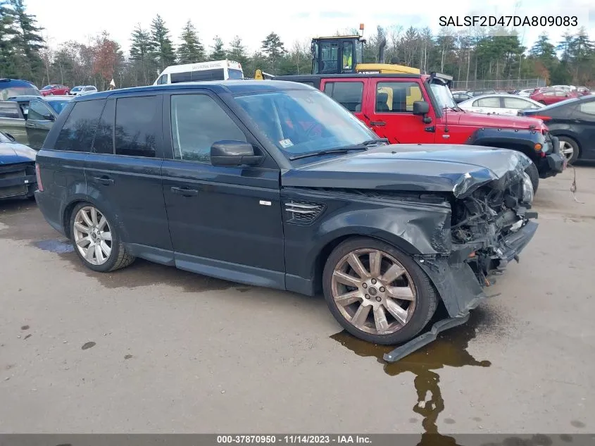 2013 Land Rover Range Rover Sport Hse VIN: SALSF2D47DA809083 Lot: 37870950