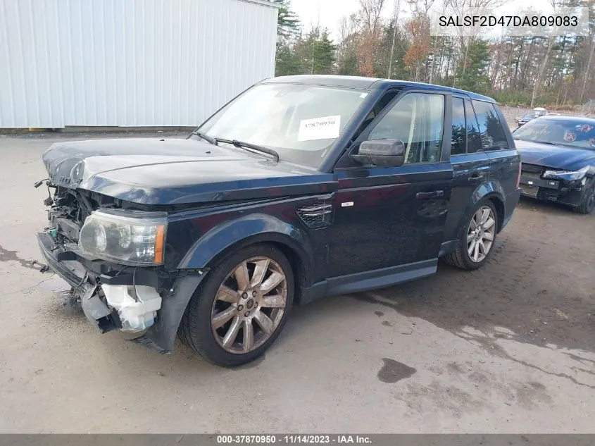 2013 Land Rover Range Rover Sport Hse VIN: SALSF2D47DA809083 Lot: 37870950