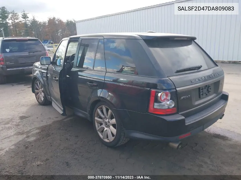 2013 Land Rover Range Rover Sport Hse VIN: SALSF2D47DA809083 Lot: 37870950