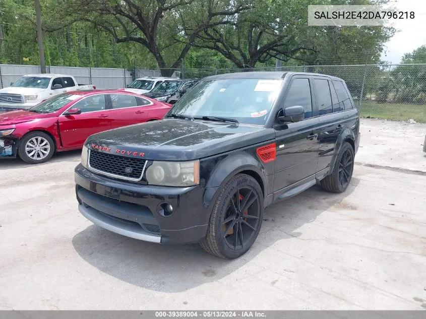 2013 Land Rover Range Rover Sport Supercharged VIN: SALSH2E42DA796218 Lot: 39389004