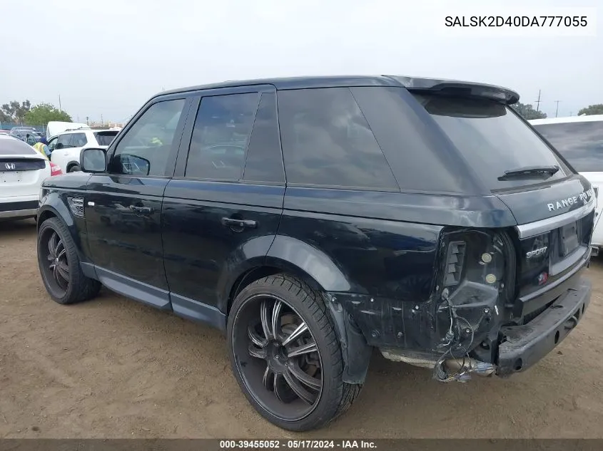 SALSK2D40DA777055 2013 Land Rover Range Rover Sport Hse