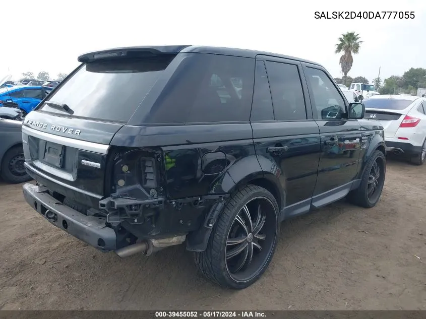 SALSK2D40DA777055 2013 Land Rover Range Rover Sport Hse