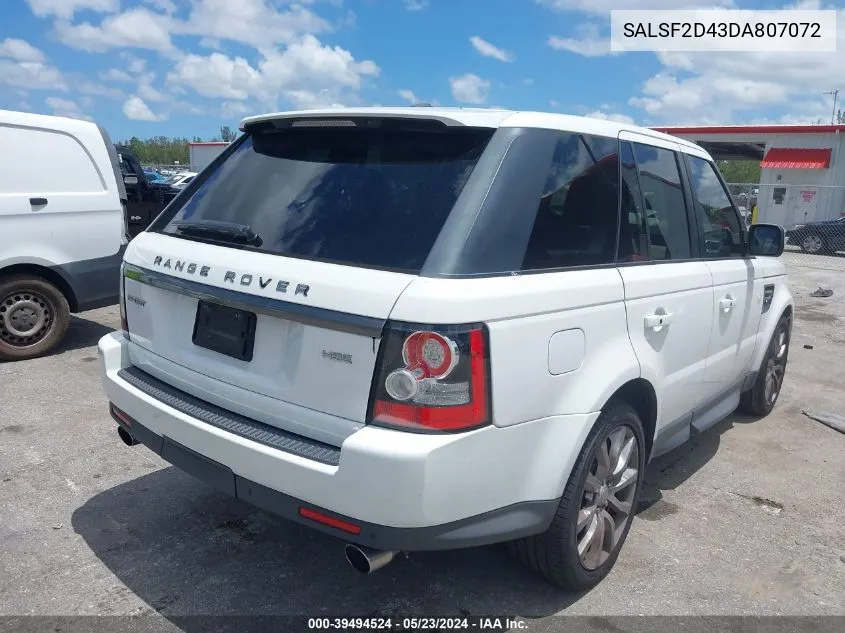 SALSF2D43DA807072 2013 Land Rover Range Rover Sport Hse