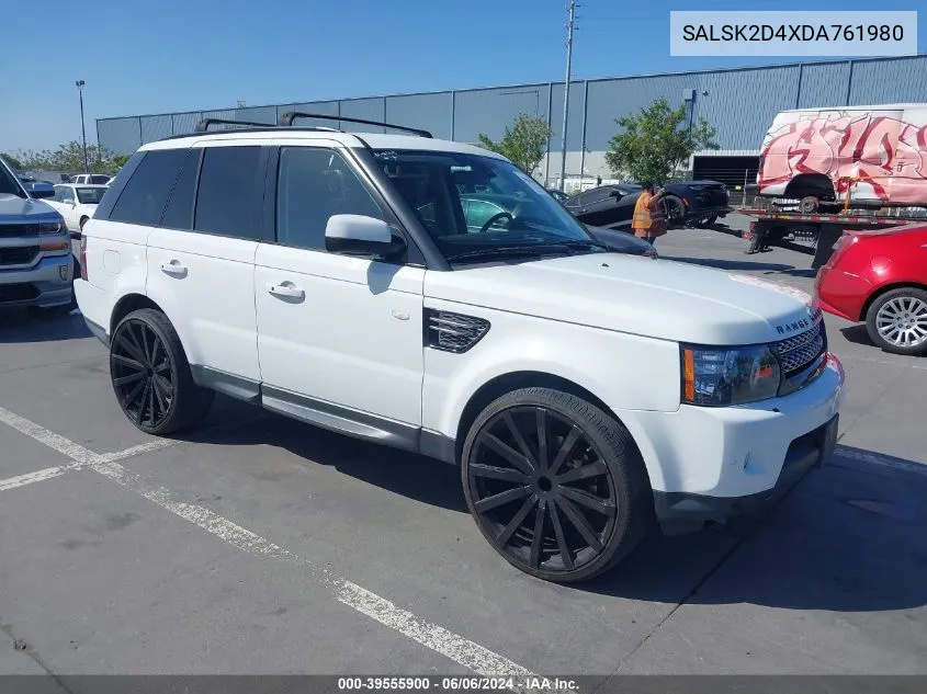 2013 Land Rover Range Rover Sport Hse VIN: SALSK2D4XDA761980 Lot: 39555900