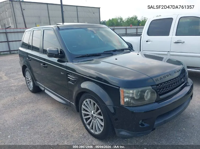 2013 Land Rover Range Rover Sport Hse VIN: SALSF2D47DA761357 Lot: 39572856