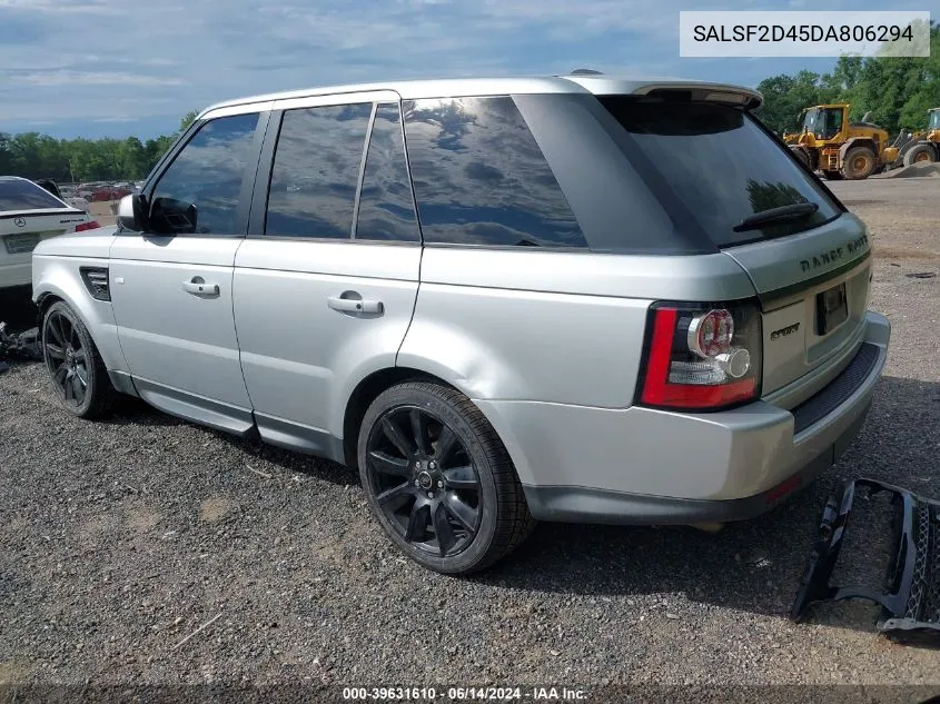 2013 Land Rover Range Rover Sport Hse VIN: SALSF2D45DA806294 Lot: 39631610