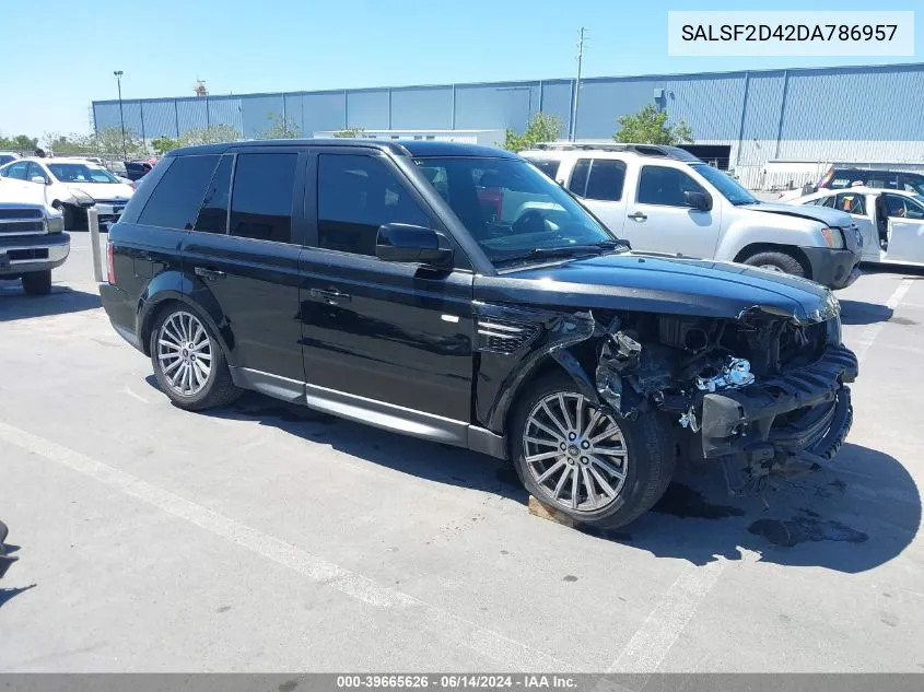 2013 Land Rover Range Rover Sport Hse VIN: SALSF2D42DA786957 Lot: 39665626