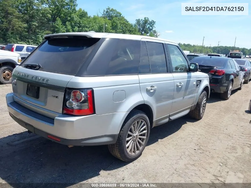 2013 Land Rover Range Rover Sport Hse VIN: SALSF2D41DA762150 Lot: 39686859