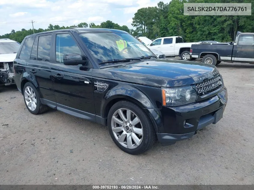 2013 Land Rover Range Rover Sport Hse VIN: SALSK2D47DA776761 Lot: 39752193