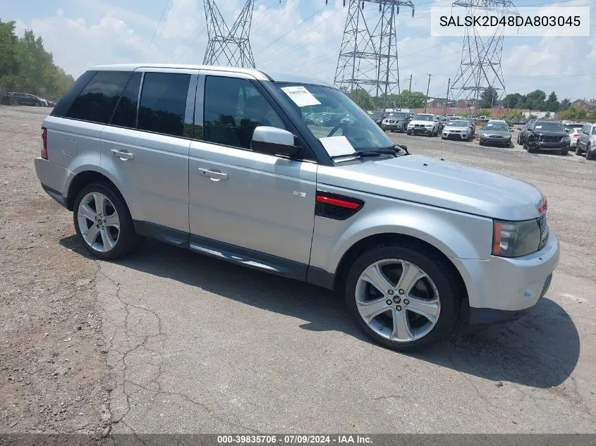 2013 Land Rover Range Rover Sport Hse VIN: SALSK2D48DA803045 Lot: 39835706