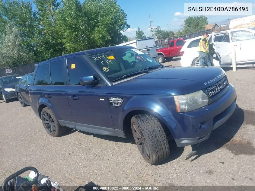 2013 Land Rover Range Rover Sport Supercharged VIN: SALSH2E40DA786495 Lot: 40010822