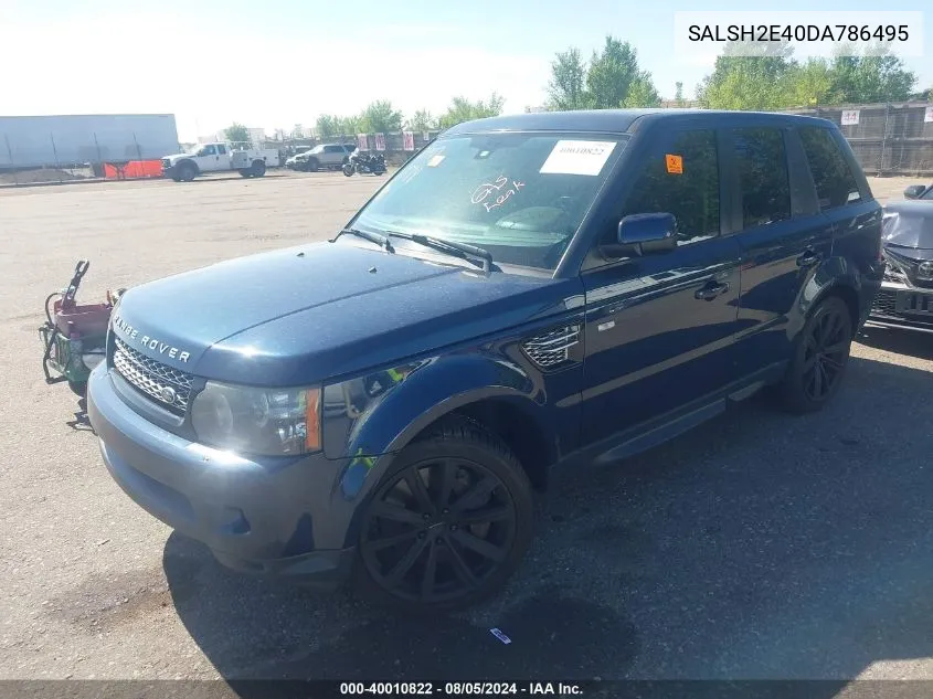 2013 Land Rover Range Rover Sport Supercharged VIN: SALSH2E40DA786495 Lot: 40010822