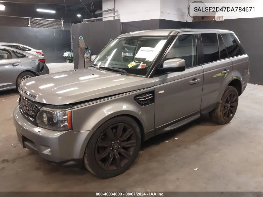 SALSF2D47DA784671 2013 Land Rover Range Rover Sport Hse