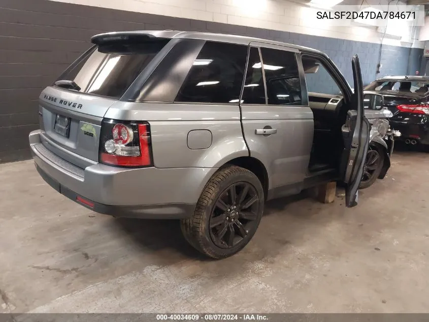 SALSF2D47DA784671 2013 Land Rover Range Rover Sport Hse