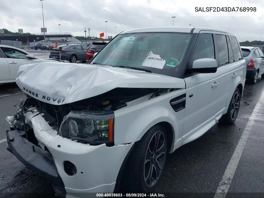 SALSF2D43DA768998 2013 Land Rover Range Rover Sport Hse