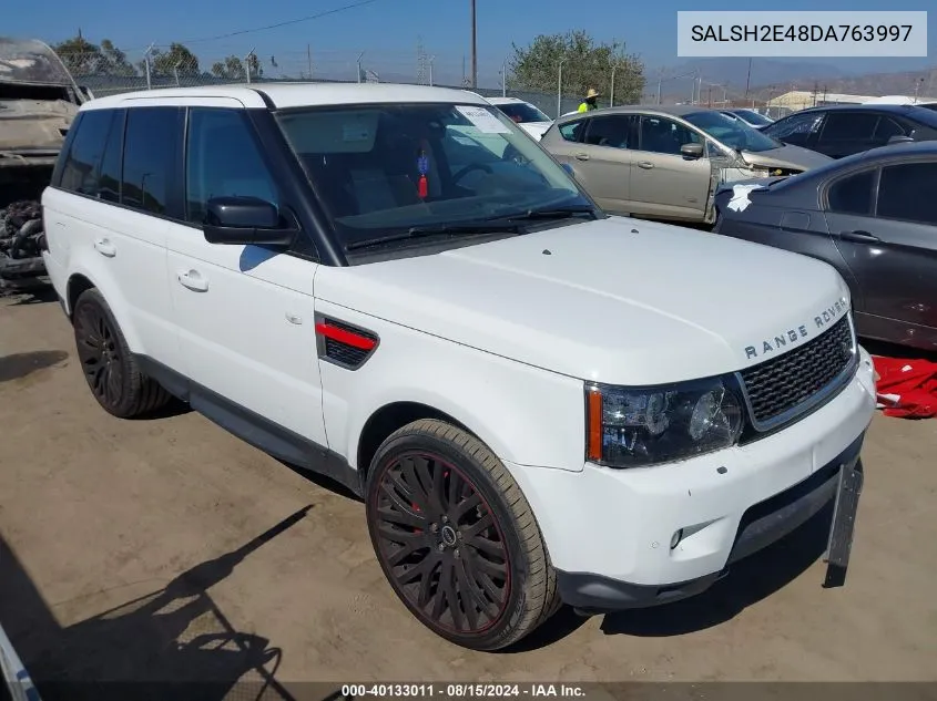 2013 Land Rover Range Rover Sport Supercharged VIN: SALSH2E48DA763997 Lot: 40133011