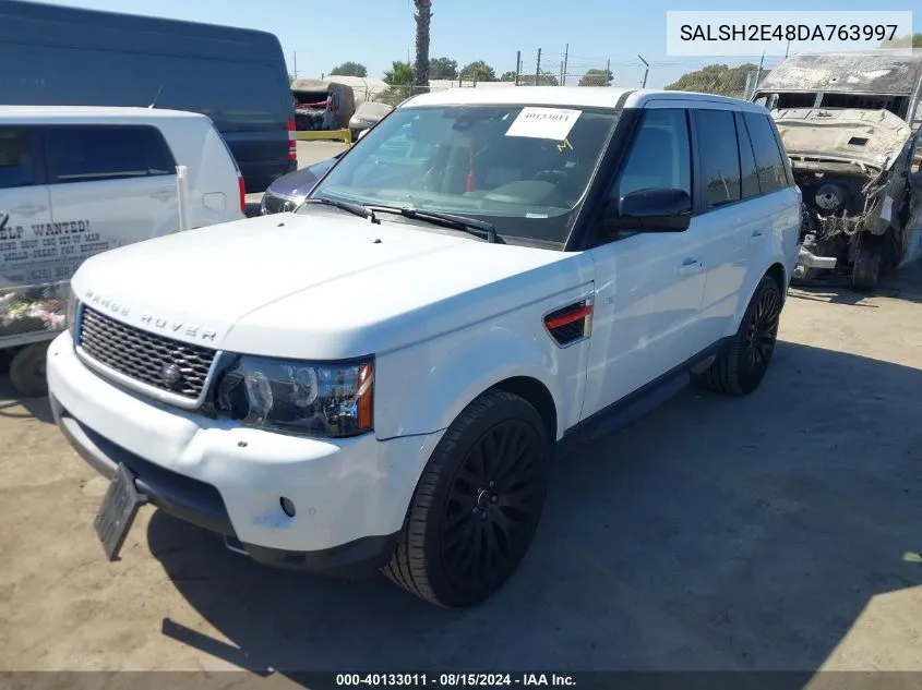 2013 Land Rover Range Rover Sport Supercharged VIN: SALSH2E48DA763997 Lot: 40133011