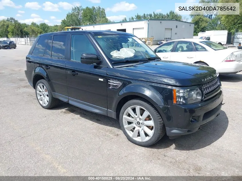 SALSK2D40DA785642 2013 Land Rover Range Rover Sport Hse