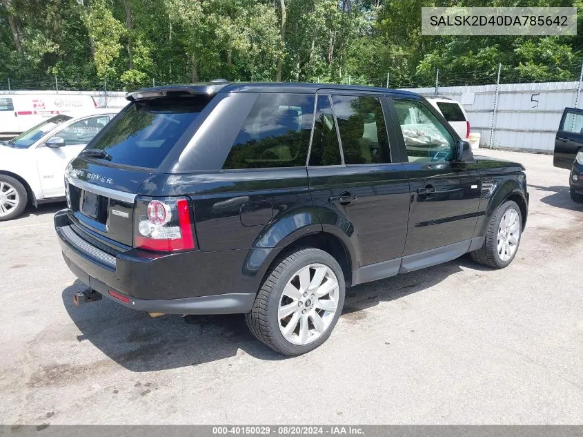 SALSK2D40DA785642 2013 Land Rover Range Rover Sport Hse