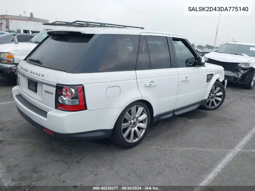 SALSK2D43DA775140 2013 Land Rover Range Rover Sport Hse