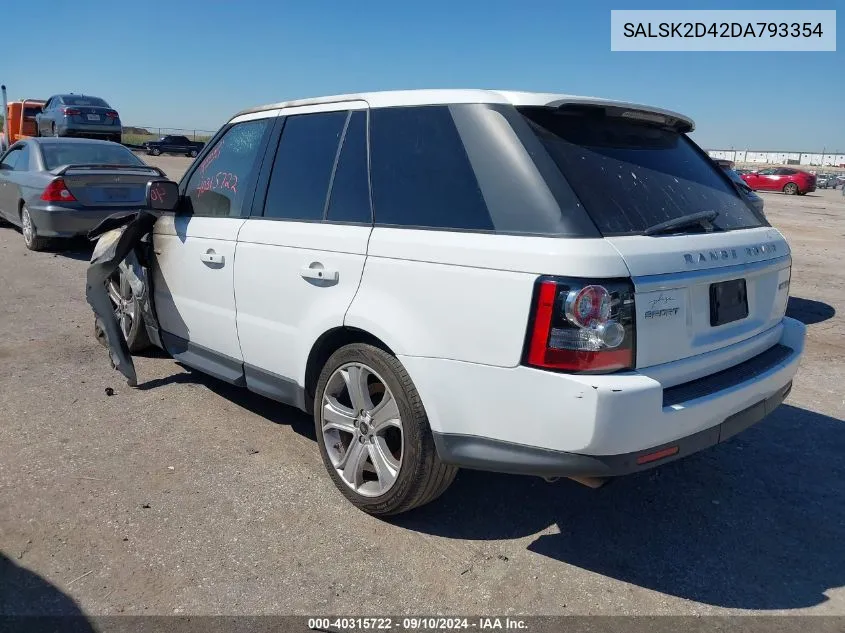 SALSK2D42DA793354 2013 Land Rover Range Rover Sport Hse